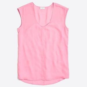 *J.Crew Factory Cap Sleeve Shirttail Top Sz 4